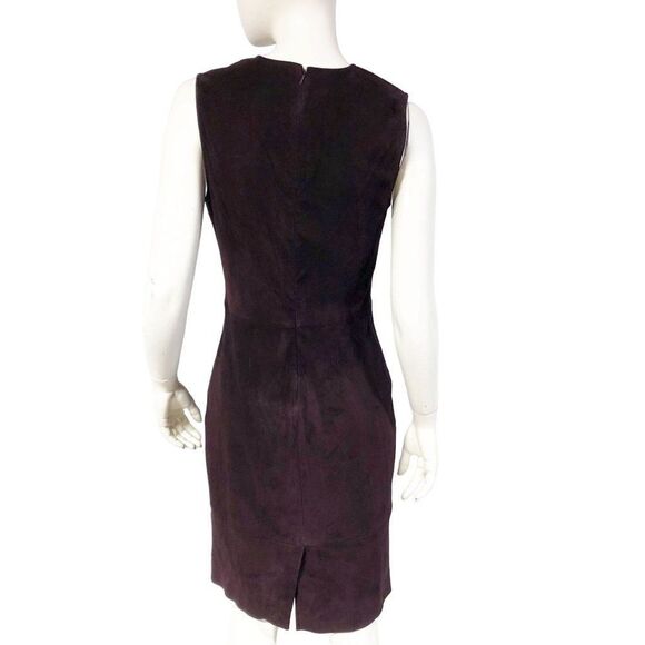 Theory Red Sleeveless Sheath Dress Mock Neck Midi - Picture 5 of 12